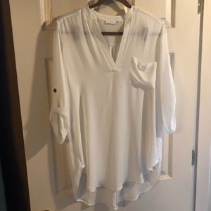 Perfect Roll Tab Sleeve Tunic